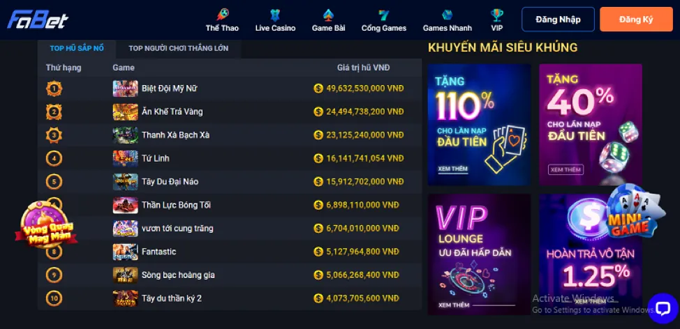 Ưu đãi đăng ký thành viên mới B52.Club